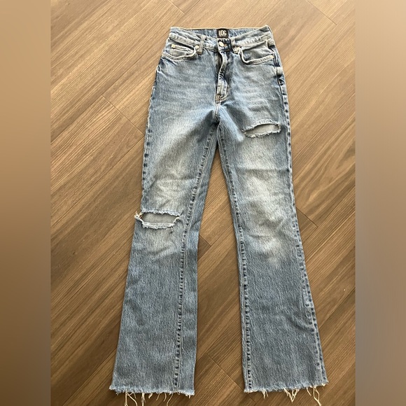 BDG High Waist Distressed Flared Jeans - Picture 1 of 8